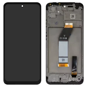 Дисплей для Xiaomi Redmi 10 (2021), чорний, з рамкою, High Copy