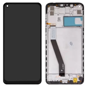 Дисплей для Xiaomi Redmi 10X 4G, Redmi Note 9, чорний, з рамкою, (Box), M2003J15SC, M2003J15SG, M2003J15SS