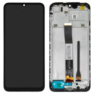 Дисплей для Xiaomi Redmi 10A, чорний, з рамкою, Original (PRC)
