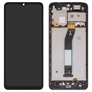 Дисплей для Xiaomi Redmi A3, Redmi A3x, чорний, з рамкою, (Box), 23129RN51X, 23129RN51H
