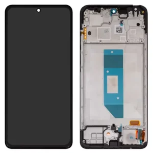 Дисплей для Xiaomi Redmi Note 14 4G, чорний, з рамкою, Original (PRC), 159.6mm, 24117RN76G, 24117RN76O, global version