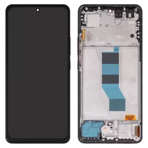 Дисплей для Xiaomi Redmi Note 14 5G, чорний, з рамкою, High Copy, (OLED), 24094RAD4G
