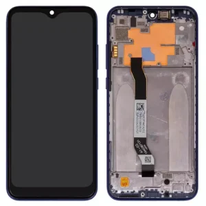 Дисплей для Xiaomi Redmi Note 8T, синій, без логотипа, з рамкою, Сopy, з широким обідком, M1908C3XG