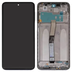Дисплей для Xiaomi Redmi Note 9 Pro, Redmi Note 9S, білий, з рамкою, Сopy, з широким обідком, In Cell, M2003J6B2G, M2003J6A1G