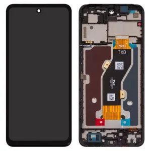 Дисплей для ZTE Blade A75 4G, чорний, з рамкою, High Copy