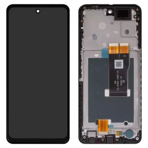 Дисплей для ZTE Blade A75 5G, Nubia Focus, чорний, з рамкою, High Copy, 15 3240A 14681 51