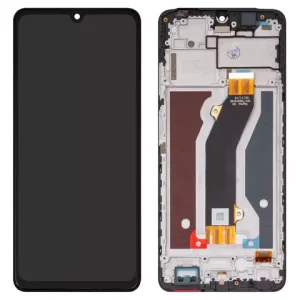 Дисплей для ZTE Blade V70 Max, Nubia V70 Max, чорний, з рамкою, High Copy, FPC Y92212V02