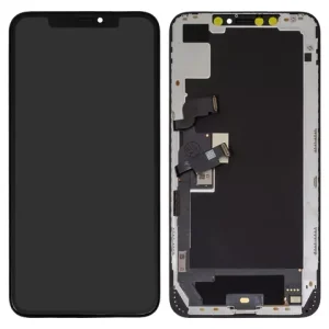 Дисплей для iPhone XS Max, чорний, з рамкою, High Copy, (OLED), OEM soft