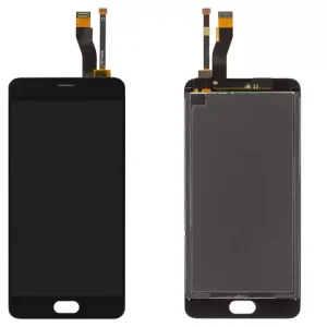 Дисплей для Meizu M5 Note, чорний, без рамки, Оригінал (переклеєне скло), M621H, M621Q, M621C, M621M