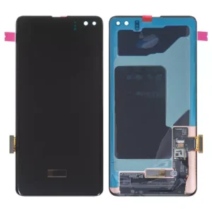 Дисплей для Samsung G975 Galaxy S10 Plus, чорний, без рамки, Оригінал (переклеєне скло)