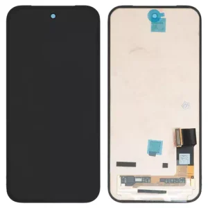 Дисплей для Google Pixel 9a, чорний, без рамки, Оригінал (переклеєне скло), GXQ96, GTF7P, G3Y12