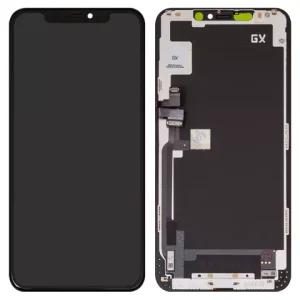 Дисплей для iPhone 11 Pro Max, чорний, з рамкою, High Copy, без мікросхеми, (OLED), GX OEM soft