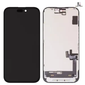 Дисплей для iPhone 15, чорний, з рамкою, High Copy, без мікросхеми, (AMOLED), DD-OLED soft