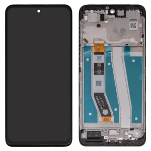 Дисплей для Motorola Moto G14 PAYF0010IN, чорний, з рамкою, Original (PRC), 1540458362/1540481150