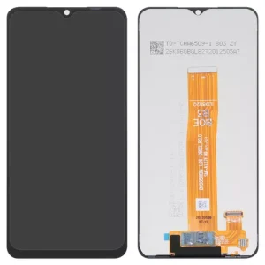 Дисплей для Samsung A127 Galaxy A12 Nacho, чорний, без рамки, Оригінал (переклеєне скло), BV065WBM-L06-DB00_R0.0/ HL6127JX-L06-DB00_R0.0