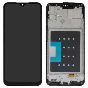 Дисплей для Samsung A165 Galaxy A16, чорний, з рамкою, Сopy, з широким обідком, (TFT)