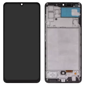 Дисплей для Samsung A325 Galaxy A32, чорний, з рамкою, Сopy, (TFT)
