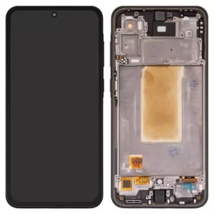 Дисплей для Samsung A366 Galaxy A36, чорний, з рамкою, High Copy, (OLED)