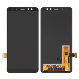 Дисплей для Samsung A530 Galaxy A8 (2018), чорний, без рамки, High Copy, з широким обідком, (OLED)