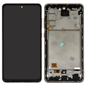 Дисплей для Samsung A725 Galaxy A72, A726 Galaxy A72 5G, чорний, з рамкою, High Copy, original LCD size,