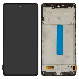 Дисплей для Samsung M526 Galaxy M52, чорний, з рамкою, High Copy, (OLED)