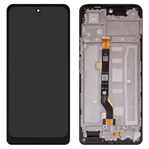 Дисплей для Tecno Spark 20 Pro (KJ6), чорний, з рамкою, High Copy
