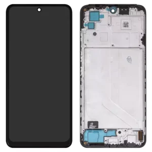 Дисплей для Xiaomi Poco M5s, Redmi Note 10, Redmi Note 10S, чорний, з рамкою, Сopy, (TFT)