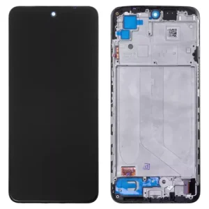 Дисплей для Xiaomi Poco M5s, Redmi Note 10, Redmi Note 10S, чорний, з рамкою, High Copy, (OLED)