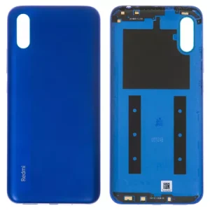 Задня панель корпуса для Xiaomi Redmi 9A, Redmi 9AT, синя, з боковою кнопкою, M2006C3LG, M2006C3LI, M2006C3LC