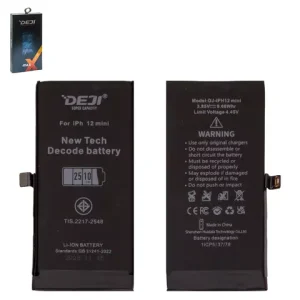 Акумулятор Deji для Apple iPhone 12 mini, Li-ion, 3,85 B, 2510 мАг, збільшена ємність, без помилки, decode battery