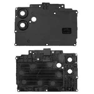Скло камери для Samsung A045 Galaxy A04, чорне, з рамкою