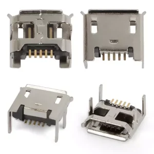 Конектор зарядки для мобільних телефонів, 5 pin, тип 4, micro-USB тип-B