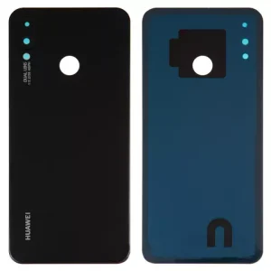 Задня панель корпуса для Huawei Nova 3i, P Smart Plus, чорна, із склом камери