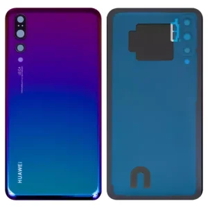 Задня панель корпуса для Huawei P20 Pro, фіолетова, із склом камери, twilight