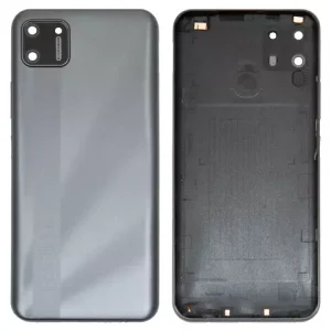 Задня панель корпуса для Realme C11, сіра, із склом камери
