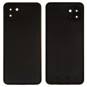 Задня панель корпуса для Samsung A035F Galaxy A03, чорна, із склом камери