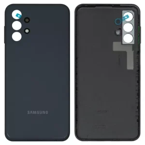 Задня панель корпуса для Samsung A135 Galaxy A13, чорна, з боковою кнопкою
