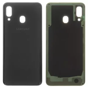Задня панель корпуса для Samsung A205F/DS Galaxy A20, чорна