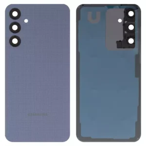 Задня панель корпуса для Samsung A256 Galaxy A25, блакитна, із склом камери, optimistic blue