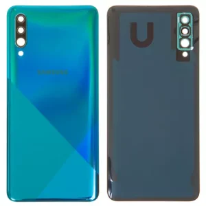 Задня панель корпуса для Samsung A307F/DS Galaxy A30s, зелена, із склом камери, prism crush green