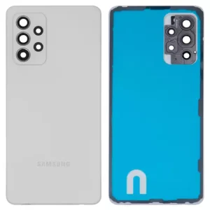 Задня панель корпуса для Samsung A525 Galaxy A52, біла, із склом камери