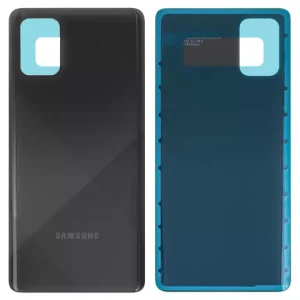 Задня панель корпуса для Samsung A715F/DS Galaxy A71, чорна
