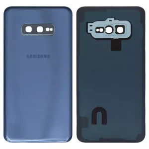 Задня панель корпуса для Samsung G970 Galaxy S10e; Samsung, синя, із склом камери