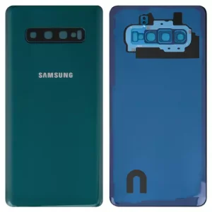 Задня панель корпуса для Samsung G975 Galaxy S10 Plus, зелена, із склом камери