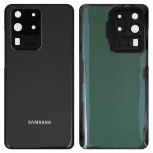 Задня панель корпуса для Samsung G988 Galaxy S20 Ultra, сіра, із склом камери, cosmic grey