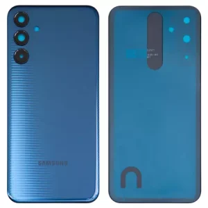 Задня панель корпуса для Samsung M156 Galaxy M15, синя, із склом камери, dark blue