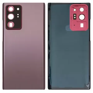 Задня панель корпуса для Samsung N985F Galaxy Note 20 Ultra, золотиста, із склом камери, mystic bronze