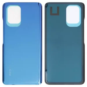 Задня панель корпуса для Xiaomi Poco F3, синя, Лого Poco, arctic deep ocean blue