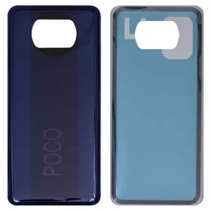 Задня панель корпуса для Xiaomi Poco X3, синя, MZB07Z0IN, MZB07Z1IN, MZB07Z2IN, MZB07Z3IN, MZB07Z4IN, MZB9965IN, M2007J20CI