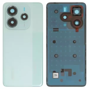 Задня панель корпуса для Xiaomi Redmi Note 14 5G, зелена, із склом камери, coral green